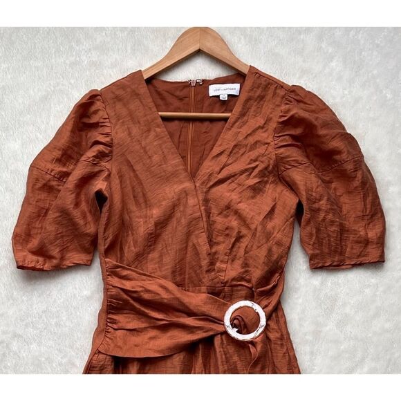Lost & Wander Pacific Grove Mini Dress in Brown, Size XS - Picture 8 of 16